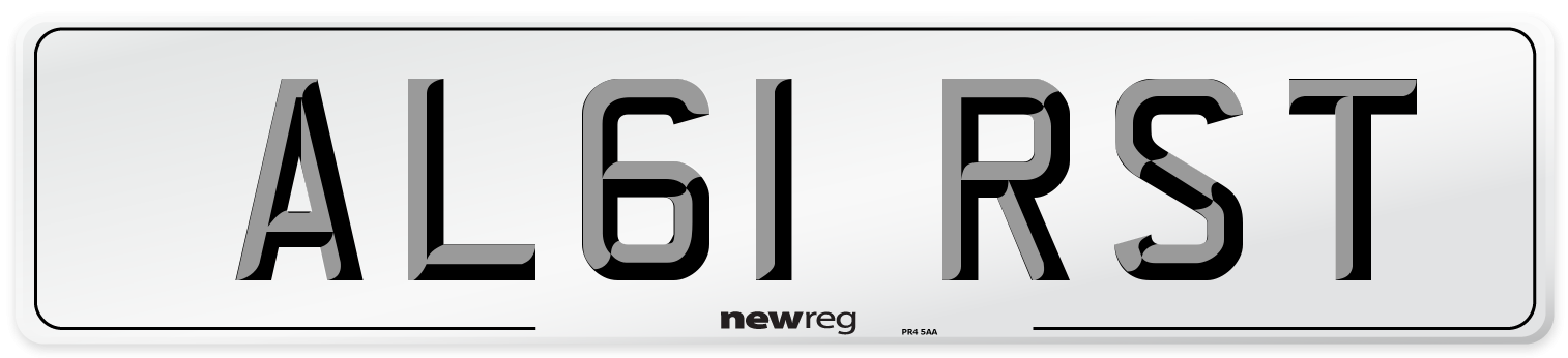 AL61 RST Number Plate from New Reg